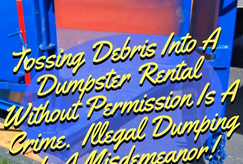 SDD Dumpster Tips