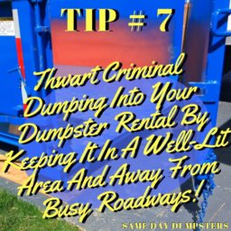 Weekly Dumpster Tips