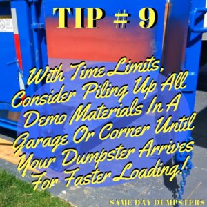 Weekly Dumpster Tips