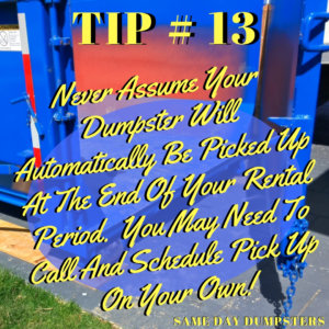 Dumpster Rental Tips