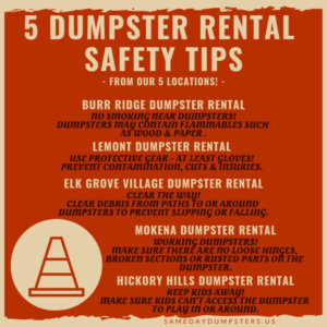 Burr Ridge Dumpster Rental Safety Tips