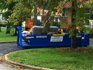 10 Yard Dumpster In Use