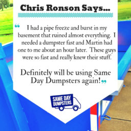 Burr Ridge Dumpster Review