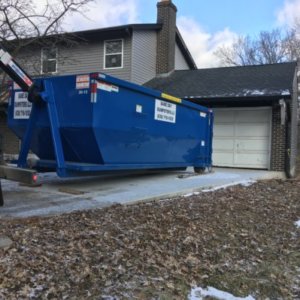 20 Yard Dumpster In Use