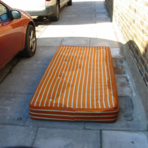 mattress on curb