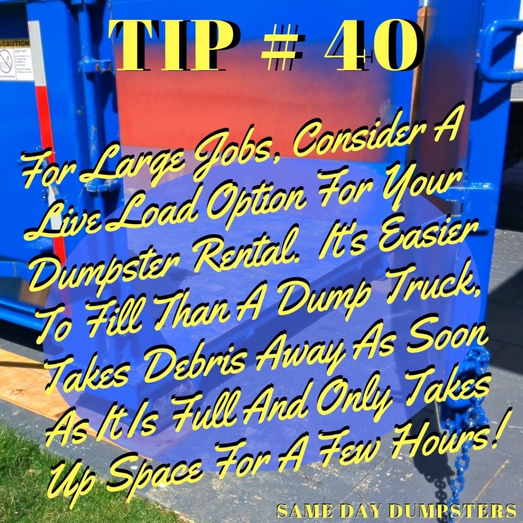 Tipping the Dumpster