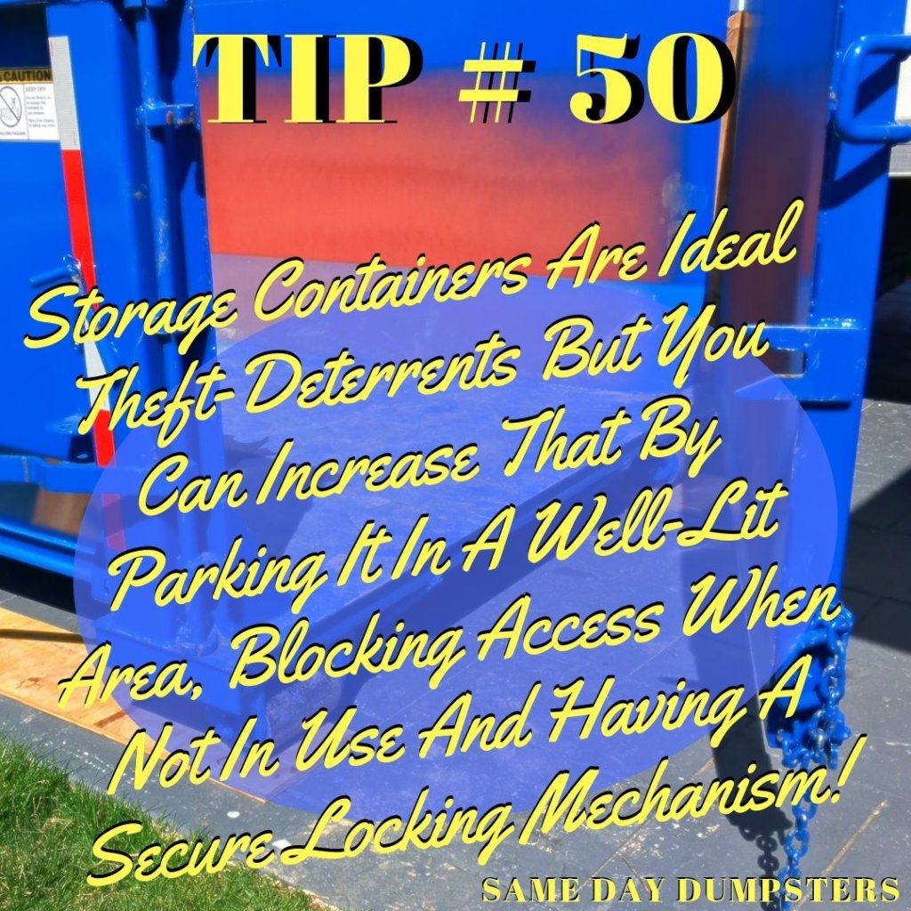 Tipping the Dumpster