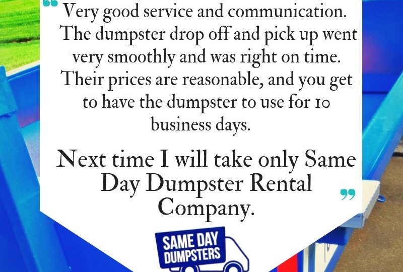 Dumpster Rental Reviews