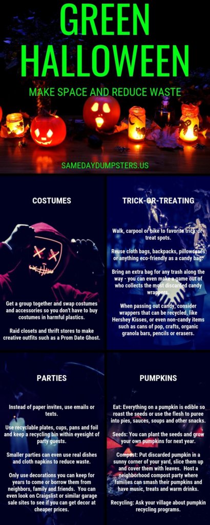 Green Halloween: Make Space And Reduce Waste | Same Day Dumpsters Rental