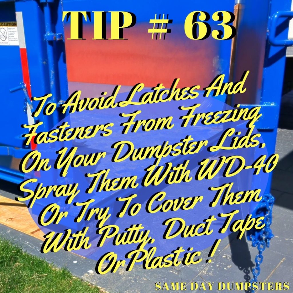 Dumpster Rental Tips