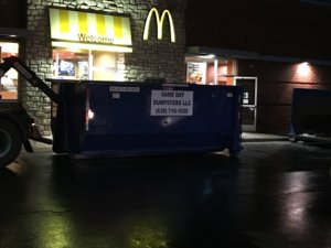 Same Day Dumpsters and McDonald's