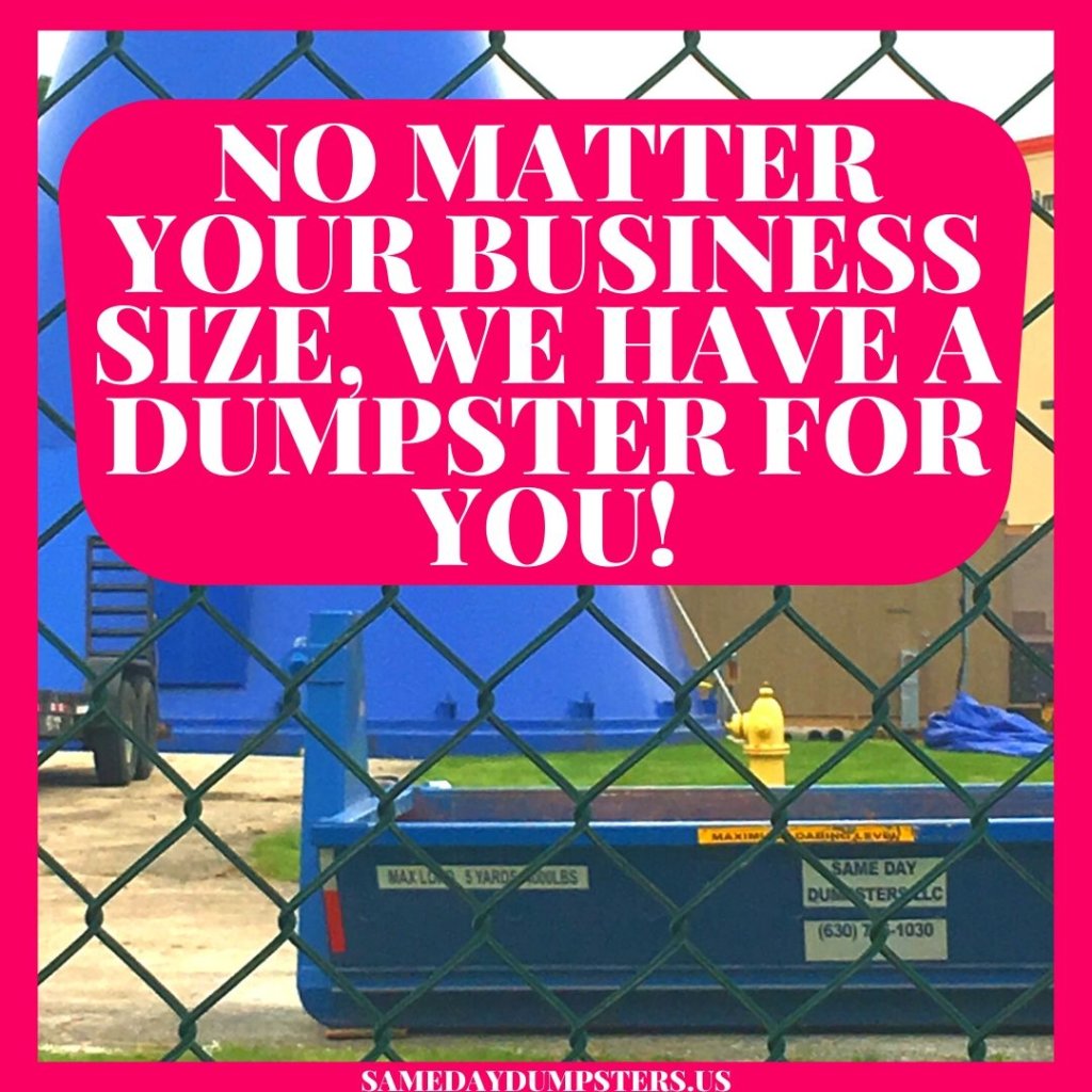 Business Dumpsters From Same Day Dumpsters