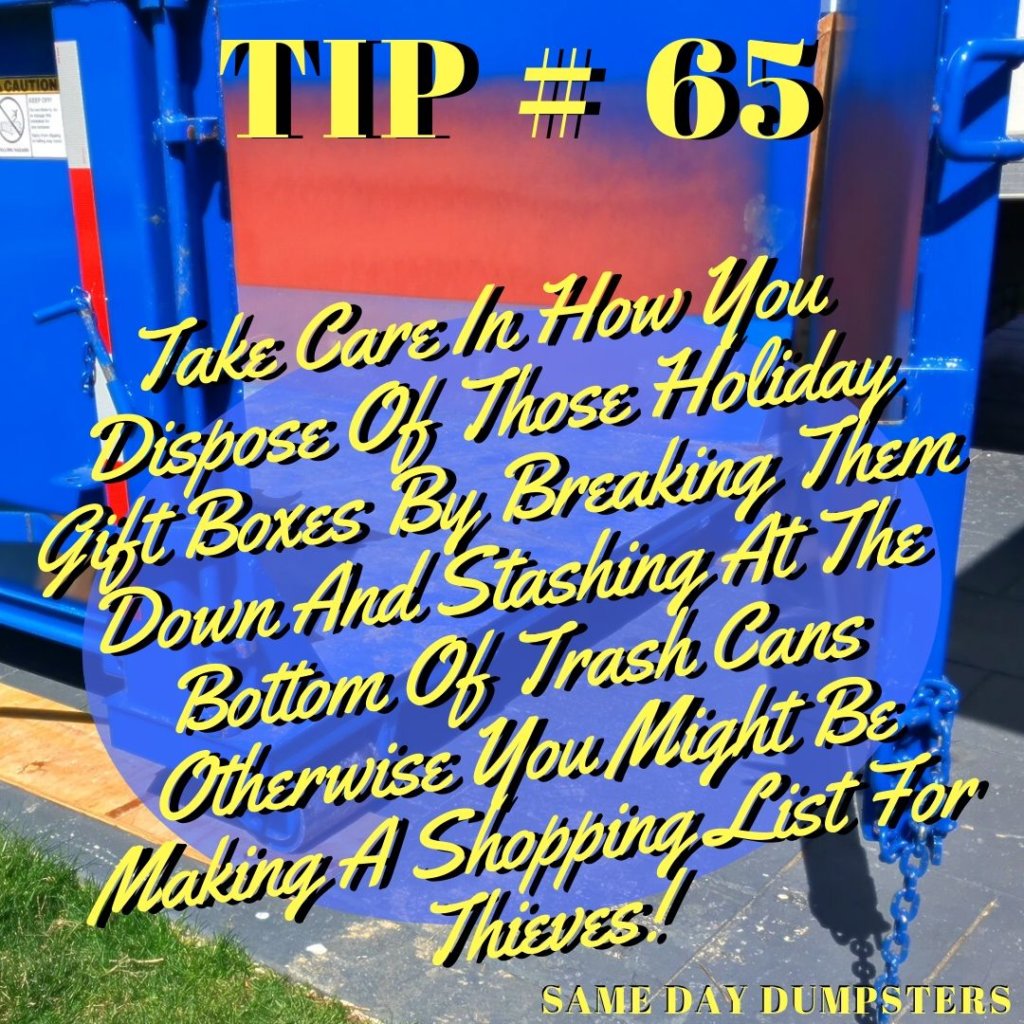 Bolingbrook Dumpster Tip 65