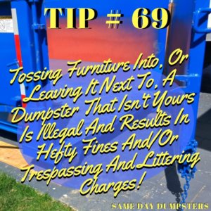 Palos Hills Dumpster Tip 69