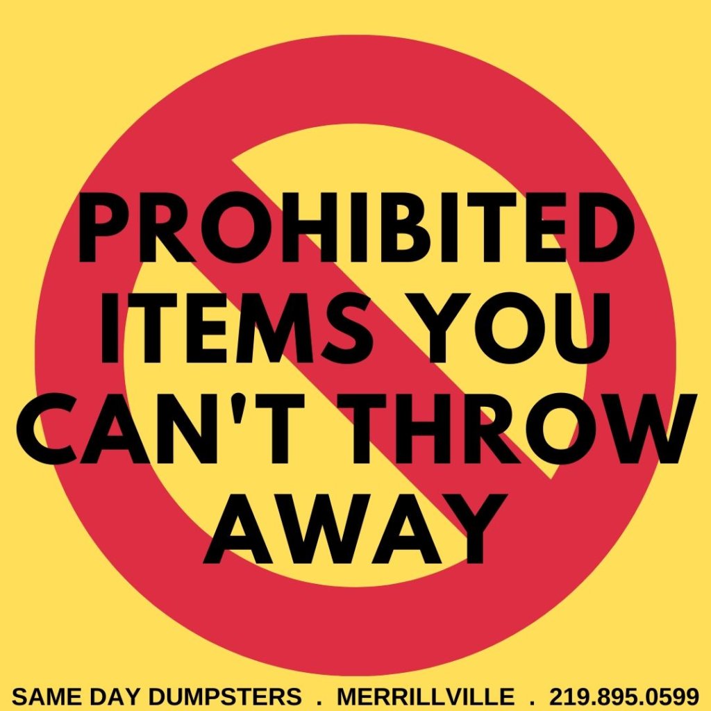 Prohibited Items You Cant Throw Away