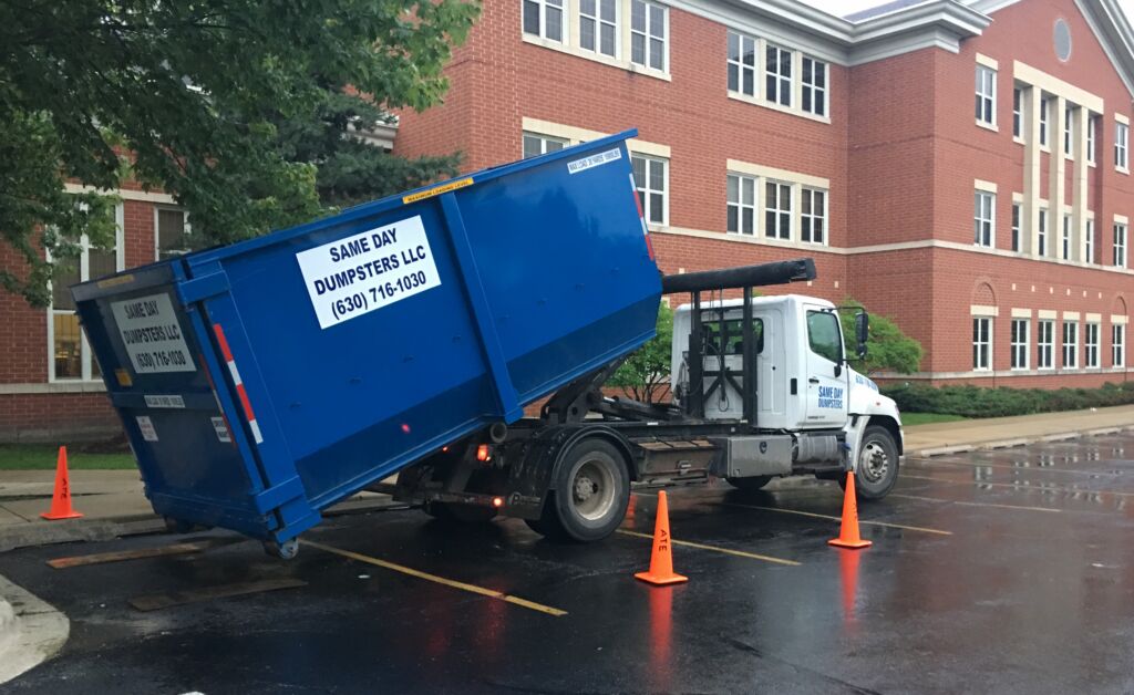 Same Day Dumpsters In Action